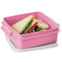 Ver imagem 2 de Tupper Pote 800ml Rosa com Tampa Branca Tupperware