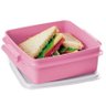 Tupper Pote 800ml Rosa com Tampa Branca Tupperware - 2