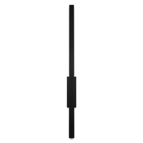 3 Arandelas Traço Frame Linear Reta Led 6w 50cm 3000k-preto