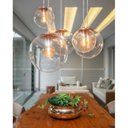 Ver imagem 2 de Pendente Decorativo Esphera Diâmetro 35cm Cobre Madelustre