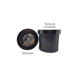 Embutido Solo Flat 8W 2700K 3649MDS Preto - Interlight - 6 Embutido Solo Flat 8W 2700K 3649MDS Preto - Interlight - 6