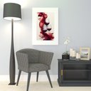 Ver imagem 2 de Quadro Vinho Tinto Taças - 60x48cm:moldura Branca