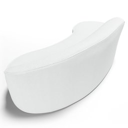 Sofá Living 3 Lugares 210cm Braço Direito Mozart D06 Sintético Branco - Mpozenato - 6 Sofá Living 3 Lugares 210cm Braço Direito Mozart D06 Sintético Branco - Mpozenato - 6