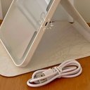 Ver imagem 5 de Espelho Portátil Branco com Luz Led Capa Protetora Touch Usb