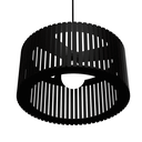 Ver imagem 4 de Luminária Pendente Berlim Modelo Ripado -:Preta