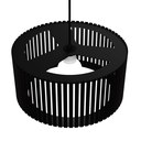 Ver imagem 2 de Luminária Pendente Berlim Modelo Ripado -:Preta