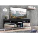 Ver imagem 7 de Rack TV 65" Retrô com Espelho 2 Portas Paris Multimóveis V3332 Preto/Branco