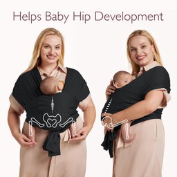 Momcozy Sling Air-mesh Ajustável Preto para Bebês de 3,6 a 15,8kg - 6