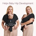 Ver imagem 6 de Momcozy Sling Air-mesh Ajustável Preto para Bebês de 3,6 a 15,8kg