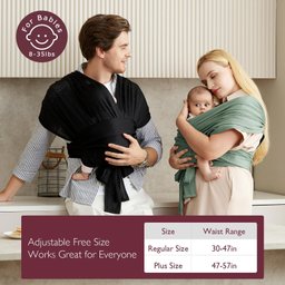 Momcozy Sling Air-mesh Ajustável Preto para Bebês de 3,6 a 15,8kg - 5