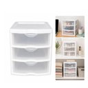 Ver mais imagens de Organizador Gaveteiro 3 Gavetas Mesa Bancada Documentos Acessorios Multiuso Escritorio Porta Joias