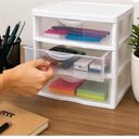 Ver imagem 6 de Organizador Gaveteiro 3 Gavetas Mesa Bancada Documentos Acessorios Multiuso Escritorio Porta Joias