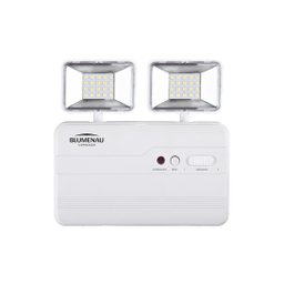 Luminária de Emergência Led com 2 Faróis 5w Bi-volt - 1