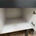 Ver imagem 2 de Gabinete Cozinha 114cm Armário 3 Gavetas 2 Portas Multiuso: Grafite