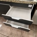Ver imagem 3 de Gabinete Cozinha 114cm Armário 3 Gavetas 2 Portas Multiuso: Grafite