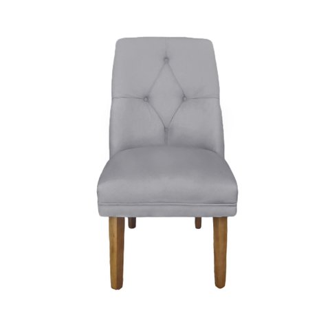Cadeira de Jantar Helena Suede Cinza - Dominic Decor