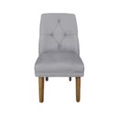 Ver imagem 1 de Cadeira de Jantar Helena Suede Cinza - Dominic Decor