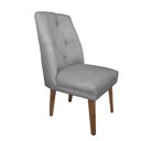 Ver imagem 3 de Cadeira de Jantar Helena Suede Cinza - Dominic Decor