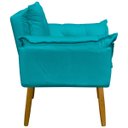 Ver imagem 2 de Kit 2 Poltronas Decorativas Reforçadas para Sala Alice para Recepção Manicure Escritório Suede