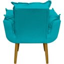 Ver imagem 3 de Kit 2 Poltronas Decorativas Reforçadas para Sala Alice para Recepção Manicure Escritório Suede