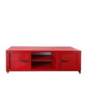 Ver imagem 1 de Rack para Tv Queens Estilo Industrial Em Ferro Vermelho 160cm