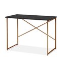 Ver imagem 2 de Escrivaninha Steel 76 cm Estilo Industrial com Pés em Aço Cobre/Preto