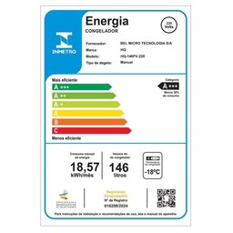 Freezer e Conservador Vertical Hq 146 Litros Branco Hq-146fv 220v - 8