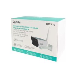 Câmera de segurança Ip Quanta Qtc SI30 Full HD solar wifi - branca - 2