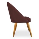 Ver imagem 4 de Cadeira de Jantar Bela Suede Pés Palito Castanho Pallazio