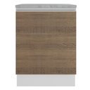 Ver imagem 6 de Balcão Glamy 60 cm 1 Porta Branco e Rustic Madesa