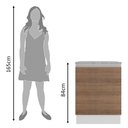 Ver imagem 7 de Balcão Glamy 60 cm 1 Porta Branco e Rustic Madesa