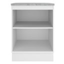 Ver imagem 5 de Balcão Glamy 60 cm 1 Porta Branco e Rustic Madesa
