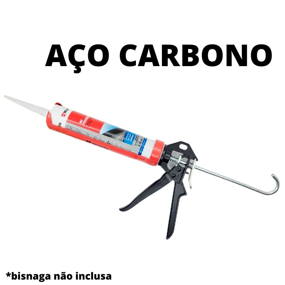 Pistola Aplicador Profissional Pu Silicone Cola Wurth - 3