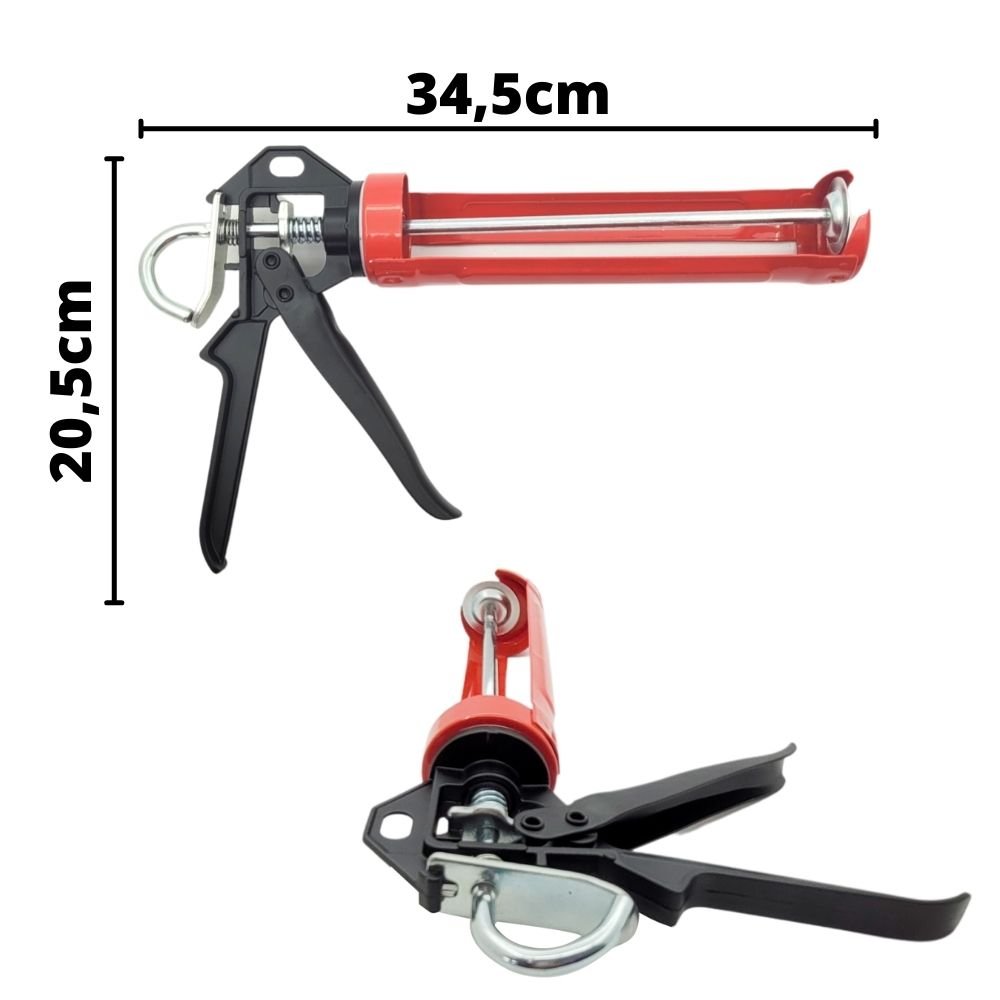Pistola Aplicador Profissional Pu Silicone Cola Wurth - 4