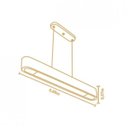 Ver imagem 2 de Lustre Pendente Decorativo Rettangolare Mades