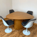 Ver imagem 3 de Mesa de Jantar Orgânica 180x160cm Tampo Freijó Base Freijó Freijó Personal Art Design