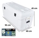 Ver imagem 2 de Caixa Termica Cooler Igloo 113 L 120 Qt Branco Marine
