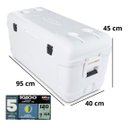 Ver imagem 2 de Caixa Termica Cooler Igloo 113 L 120 Qt Branco Marine
