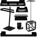 Ver imagem 2 de Kit de Acessórios 6 Pçs Adesivo Preto+ Pendente Infinity F.o