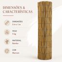 Ver imagem 5 de Kit 12 Esteira de Bambu Natural 5x1m Cortina Decoração Tenda