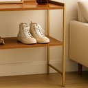 Ver imagem 2 de Multiuso Sapateira Hall de Entrada Mdp 2 Prateleiras Londres Organizador Calçados - Jm3 Móveis:freij