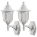 Ver imagem 1 de 2 Arandelas Externas Modenas Brancas de Parede Clássicas 38cm Casas Jardim Dital