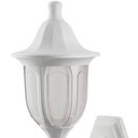 Ver imagem 4 de 2 Arandelas Externas Modenas Brancas de Parede Clássicas 38cm Casas Jardim Dital