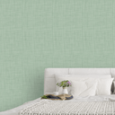 Ver imagem 1 de Papel de Parede Linho Texturizado Verde Osíris
