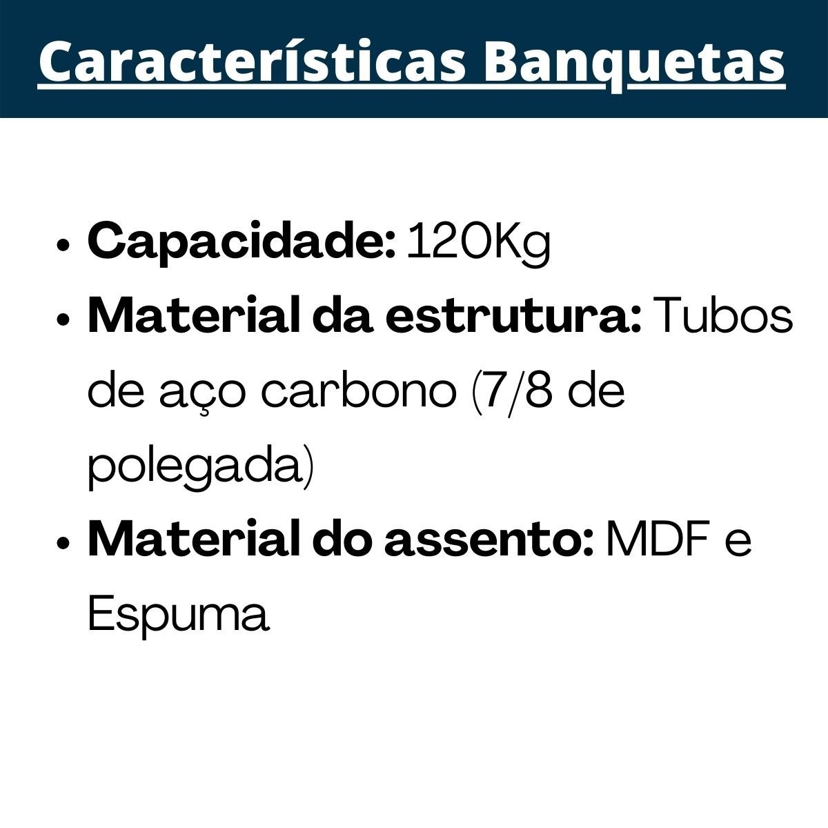 Kit 3 Banquetas Alta Preta com Encosto Assento Preto Jaddi - 4