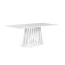 Ver imagem 1 de Mesa de Jantar Retangular 6 Lugares 180x90cm Gabi Branca - Straub Web