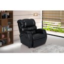 Ver imagem 2 de Cadeira Poltrona Reclinável Imperial Zero Wall Massageadora Balanço e Giro Couríssimo Preto