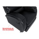 Ver imagem 5 de Cadeira Poltrona Reclinável Imperial Zero Wall Massageadora Balanço e Giro Couríssimo Preto