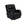 Cadeira Poltrona Reclinável Imperial Zero Wall Massageadora Balanço e Giro Couríssimo Preto - 1
