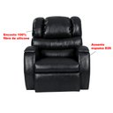 Ver imagem 3 de Cadeira Poltrona Reclinável Imperial Zero Wall Massageadora Balanço e Giro Couríssimo Preto